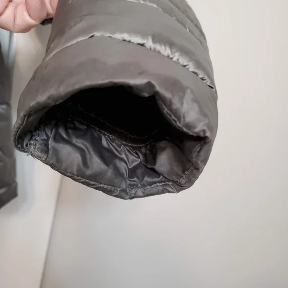 Esmara Silver Metallic Puffer Jacket with Hood, Women's size M - Picture 9 of 9